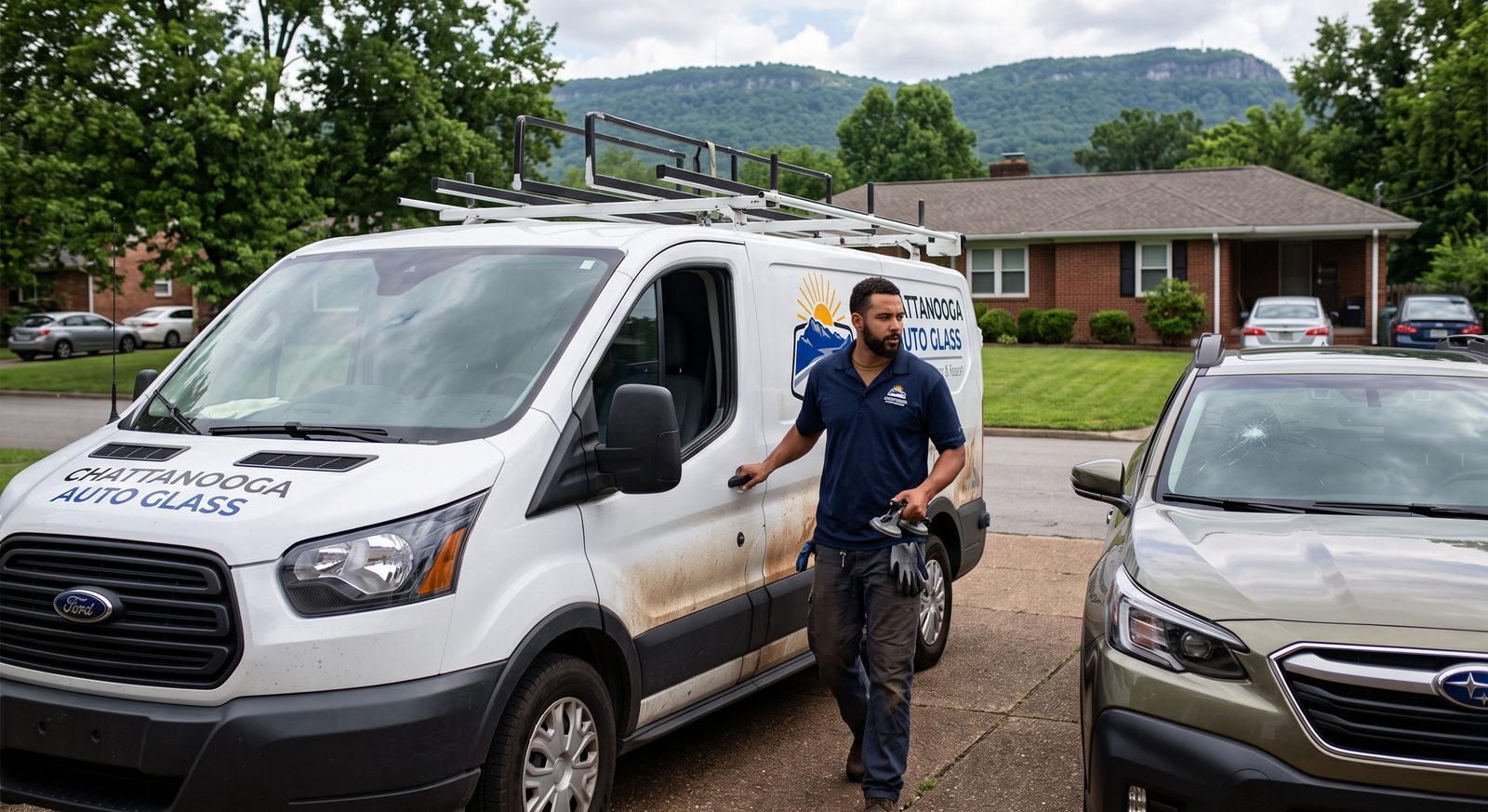 Mobile windshield repair service in Chattanooga, TN